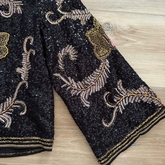 Zara Embroidered Beaded Sequin Cape Jacket 6895/912 S - Picture 5 of 12